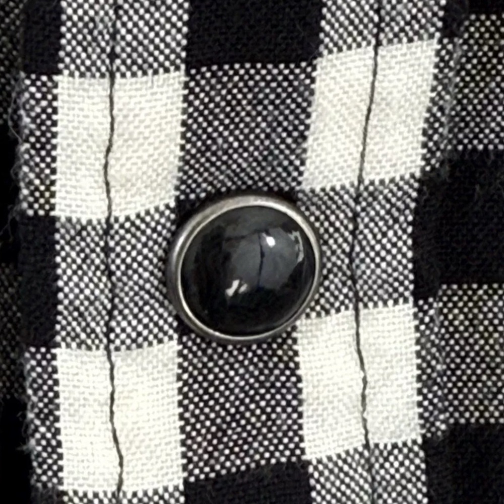 Polo Ralph Lauren Womens Black White Gingham Collared Button Up Shirt Si… - Picture 4 of 8